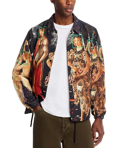 PLEASURES PRINTED SNAP FRONT JACKET