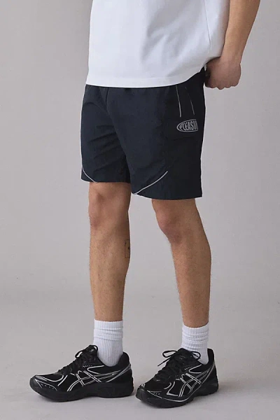 Pleasures Protection Active Shorts In Black, Men's At Urban Outfitters In Blue
