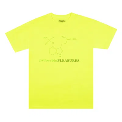 Pre-owned Pleasures Psilocybin T-shirt 'safety Green' | Men's Size S