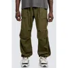 Pleasures Public Parachute Utility Pants In Olive