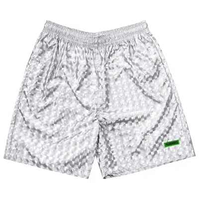 Pre-owned Pleasures Pulley Active Shorts 'silver'