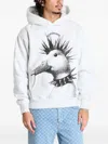 Pleasures Punk Duck Graphic Hoodie In White