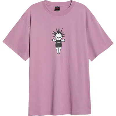 Pleasures Punkpie Cotton Graphic T-shirt In Purple