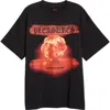 Pleasures Quarrel Cotton Graphic T-shirt In Black