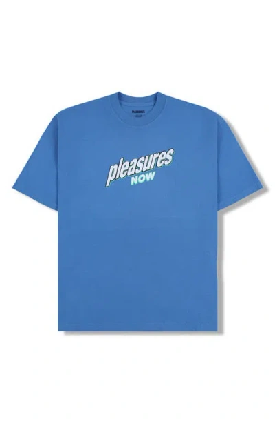 Pleasures Quench Graphic T-shirt In Blue
