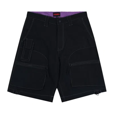 Pre-owned Pleasures Raider Cargo Shorts 'black'