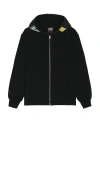 Pleasures Daft Punk Ram Graphic Zipper Hoodie In Black