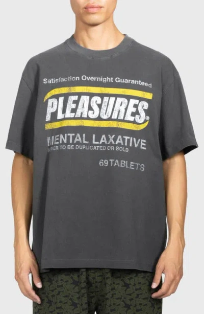 Pleasures Relief Heavyweight Graphic T-shirt In Gray