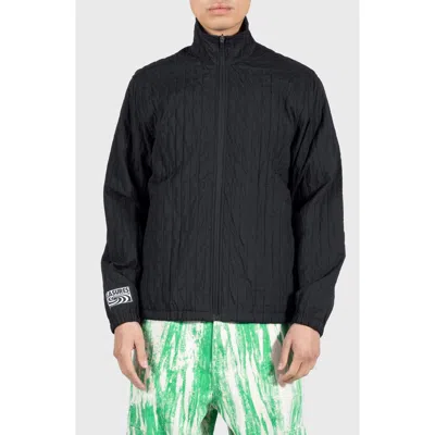 Pleasures Rescue Pleated Track Jacket In Black