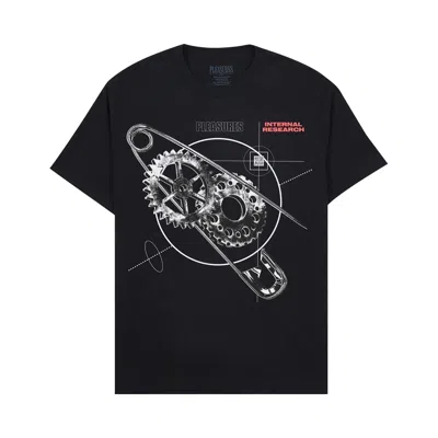 Pre-owned Pleasures Research T-shirt 'black' | Men's Size Xl