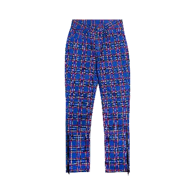 Pre-owned Pleasures Reset Plaid Pants 'blue'