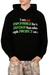 Pleasures Responsible Graphic Cotton Blend Hoodie In Animal Print