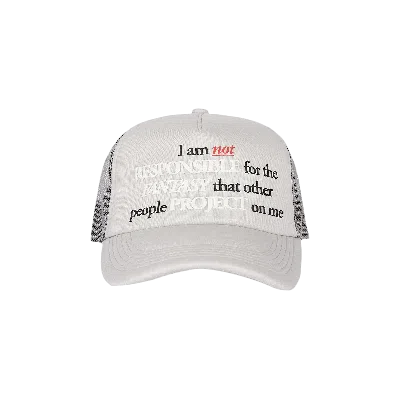 Pre-owned Pleasures Responsible Trucker Hat 'silver'