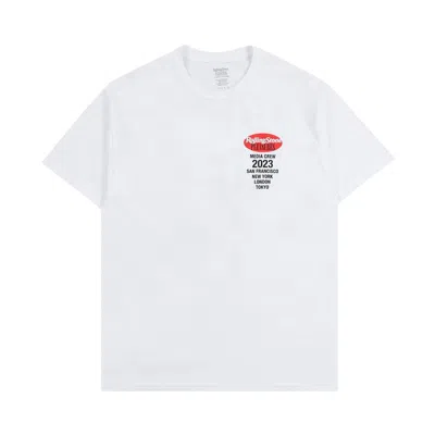 Pre-owned Pleasures Rolling Stone T-shirt 'white'