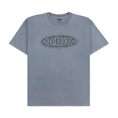 Pre-owned Pleasures Sandblast T-shirt 'dark Silver' | Grey | Men's Size M