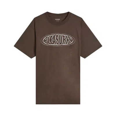 Pre-owned Pleasures Sandblast T-shirt 'clove' | Black | Men's Size Xxl