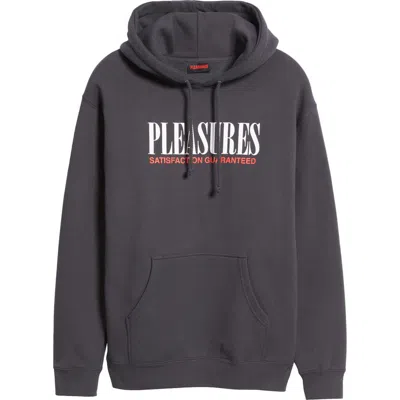 Pleasures Satisfaction Graphic Hoodie In Asphalt