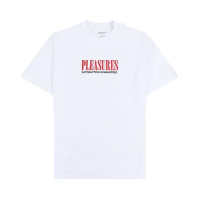 Pre-owned Pleasures Satisfaction T-shirt 'white'