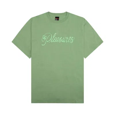 Pre-owned Pleasures Scrawl T-shirt 'matcha' | Green | Men's Size M
