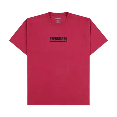 Pre-owned Pleasures Scripture T-shirt 'ruby' | Purple | Men's Size L