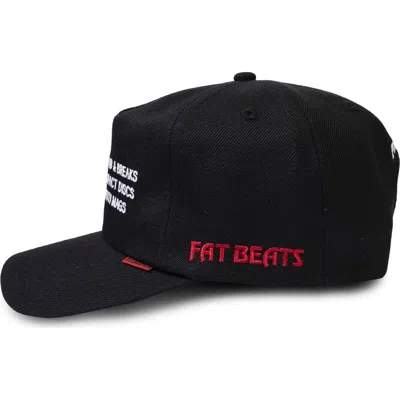 Pleasures Sections Snapback Baseball Cap In Black