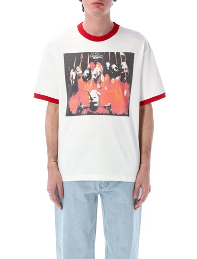 Pleasures Self Titled Ringer T-shirt In White
