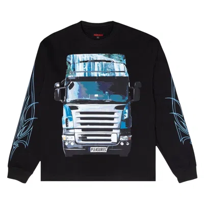 Pre-owned Pleasures Semi Heavyweight Long-sleeve Shirt 'black' | Men's Size Xl