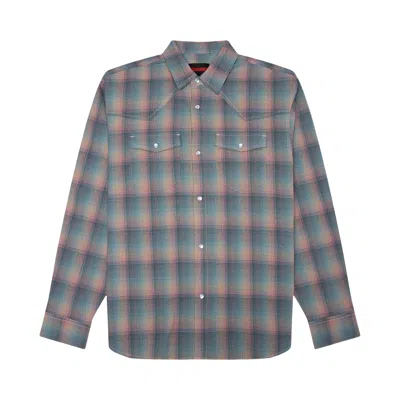 Pre-owned Pleasures Sender Western Button Up 'pink' | Men's Size Xl