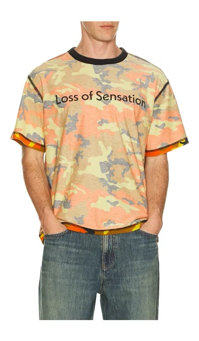 Pleasures Sensation Camo Shirt In Orange