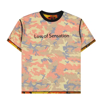 Pre-owned Pleasures Sensation Camo T-shirt 'orange' | Men's Size S