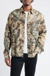 Pleasures Sensation Hunting Camouflage Hunting Button-up Shirt In Multi