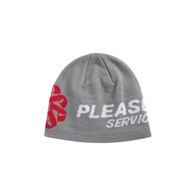 Pre-owned Pleasures Service Skully 'grey' | Men's Size Onesize In Gray
