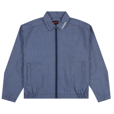 Pre-owned Pleasures Shifty Track Jacket 'navy' In Blue