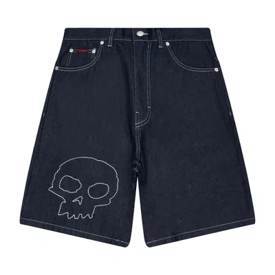 Pre-owned Pleasures Skull Jorts 'blue' | Men's Size 36