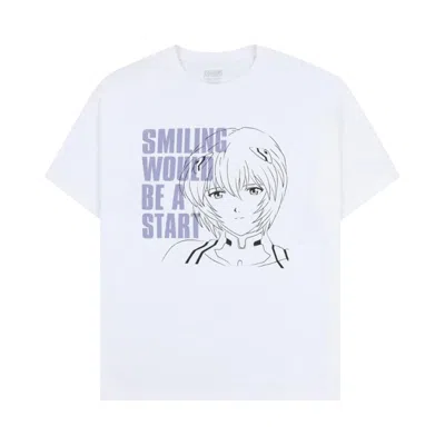 Pre-owned Pleasures Smiling T-shirt 'white'