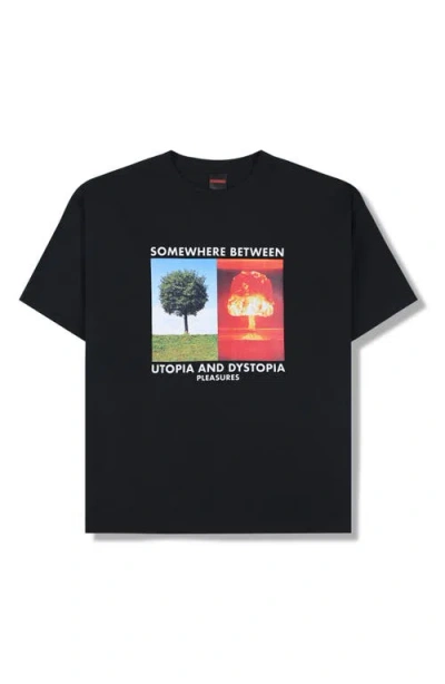 Pleasures Somewhere Graphic T-shirt In Blue