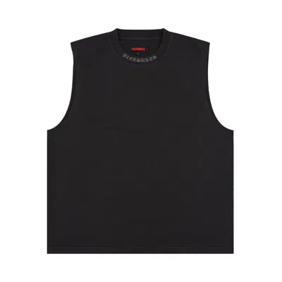 Pre-owned Pleasures Sorrow Sleeveless Shirt 'black' | Men's Size Xxl