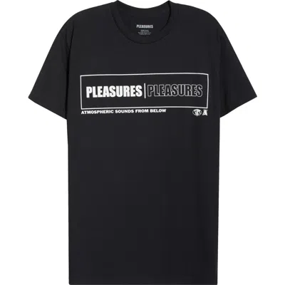 Pleasures Sounds Graphic T-shirt In Black