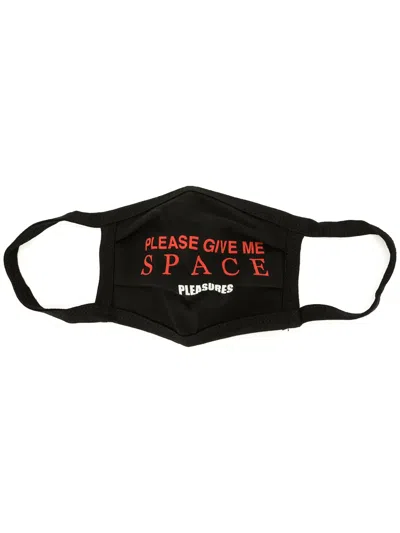 Pleasures Space Print Face Mask In Black