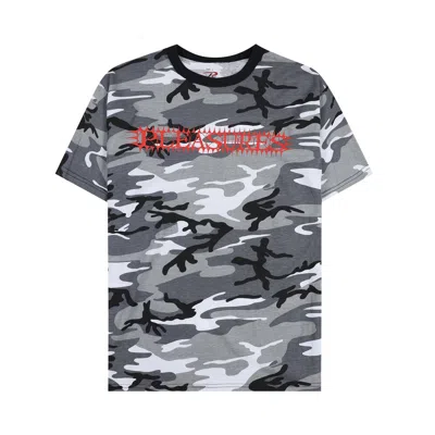 Pre-owned Pleasures Spike T-shirt 'camo' In Black