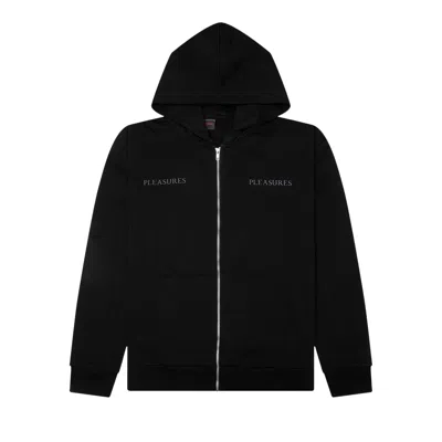 Pre-owned Pleasures Spine Zip Hoodie 'black' | Men's Size L