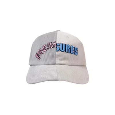 Pre-owned Pleasures Split Corduroy Cap 'grey'