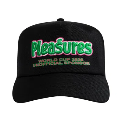 Pre-owned Pleasures Sponsor 5 Panel Snapback 'black' | Men's Size Onesize