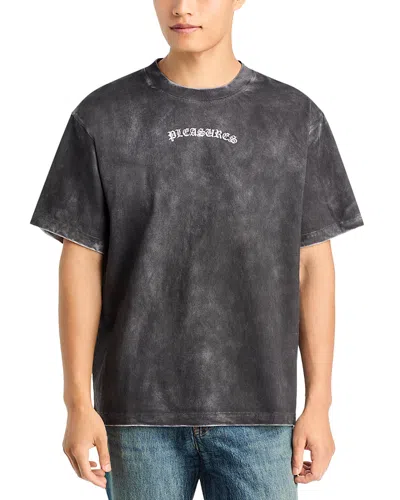 Pleasures Spray Cotton Tee In Gray