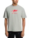 Pleasures Sprint Graphic Logo Tee In Sage