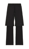 Pleasures Stay Layered Pants In Black