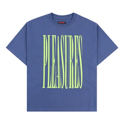 Pre-owned Pleasures Stretch Heavyweight Shirt 'blue'