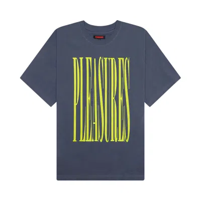 Pre-owned Pleasures Stretch Heavyweight Shirt 'navy' In Blue