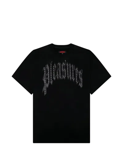 Pleasures Studded Crewneck T-shirt In Black