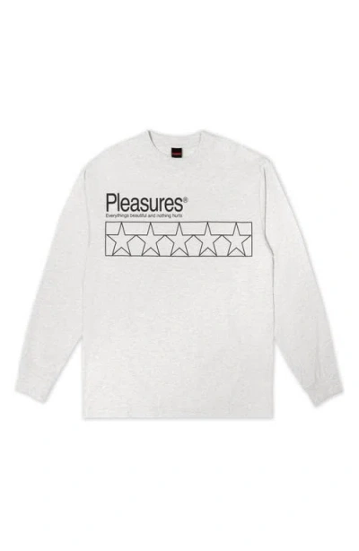 Pleasures Supplements Long Sleeve Cotton Shirt In Gray